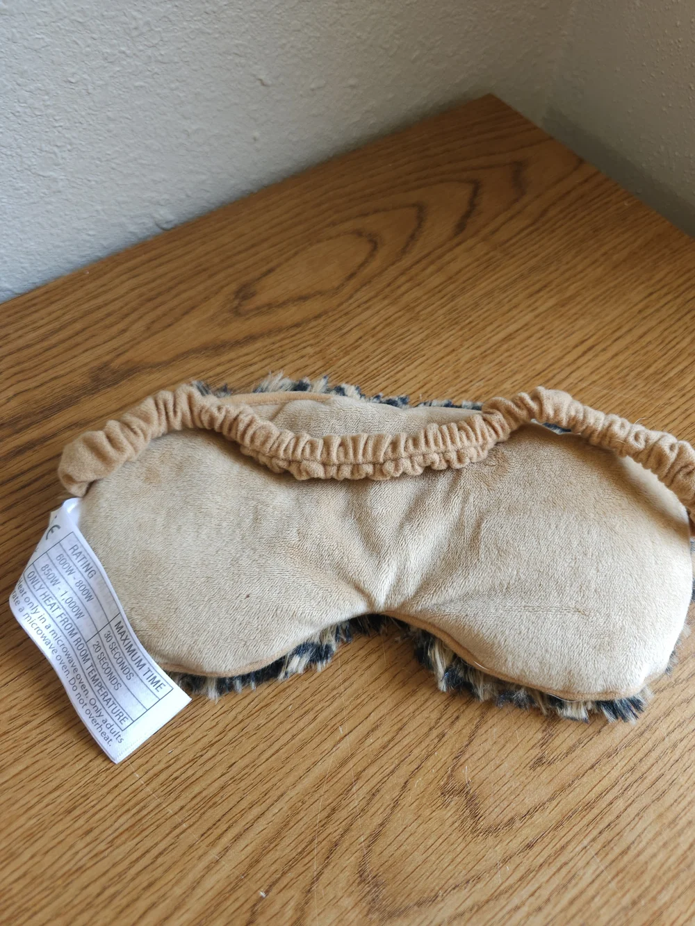 Warmies Heat Cool Eye Mask Leopatd Print Plush
